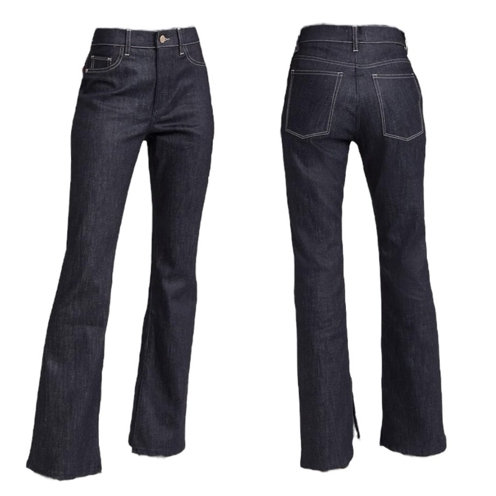 DL1961 Women’s Bridget Bootcut High Rise Instasculpt Jeans Indigo Coated Size 29